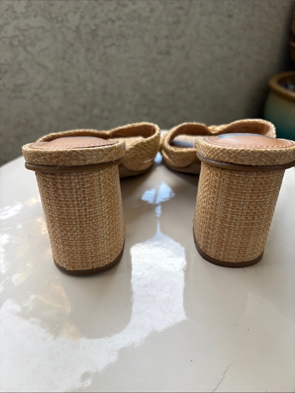 DV by Dolce Vita Natural Braided Raffia Slide Mules SZ 8 - Picture 2 of 7